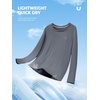image:imageNORTHYARD Mens Swim Shirts Long Sleeve Sun Protection Rash Guard UPF 50  Lightweight Quick Dry Swimsuit 4Way Stretch Moisture Wicking Breathable Mesh Back Swimming Fishing Surfing Water SportCloud