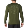 image:imageNORTHYARD Mens Fishing Sun Shirts Long Sleeve Hiking TShirt UPF 50  Quick Dry Graphic Rash Guard UV Protection Lightweight 4Way Stretch Moisture Wicking Camping Traveling Running OutdoorArmygreen
