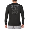 image:imageNORTHYARD Mens Fishing Sun Shirts Long Sleeve Hiking TShirt UPF 50  Quick Dry Graphic Rash Guard UV Protection Lightweight 4Way Stretch Moisture Wicking Camping Traveling Running OutdoorBlack