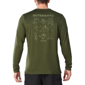 image:imageNORTHYARD Mens Fishing Sun Shirts Long Sleeve Hiking TShirt UPF 50  Quick Dry Graphic Rash Guard UV Protection Lightweight 4Way Stretch Moisture Wicking Camping Traveling Running OutdoorArmygreen