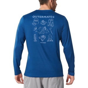 image:imageNORTHYARD Mens Fishing Sun Shirts Long Sleeve Hiking TShirt UPF 50  Quick Dry Graphic Rash Guard UV Protection Lightweight 4Way Stretch Moisture Wicking Camping Traveling Running OutdoorRoyalblue